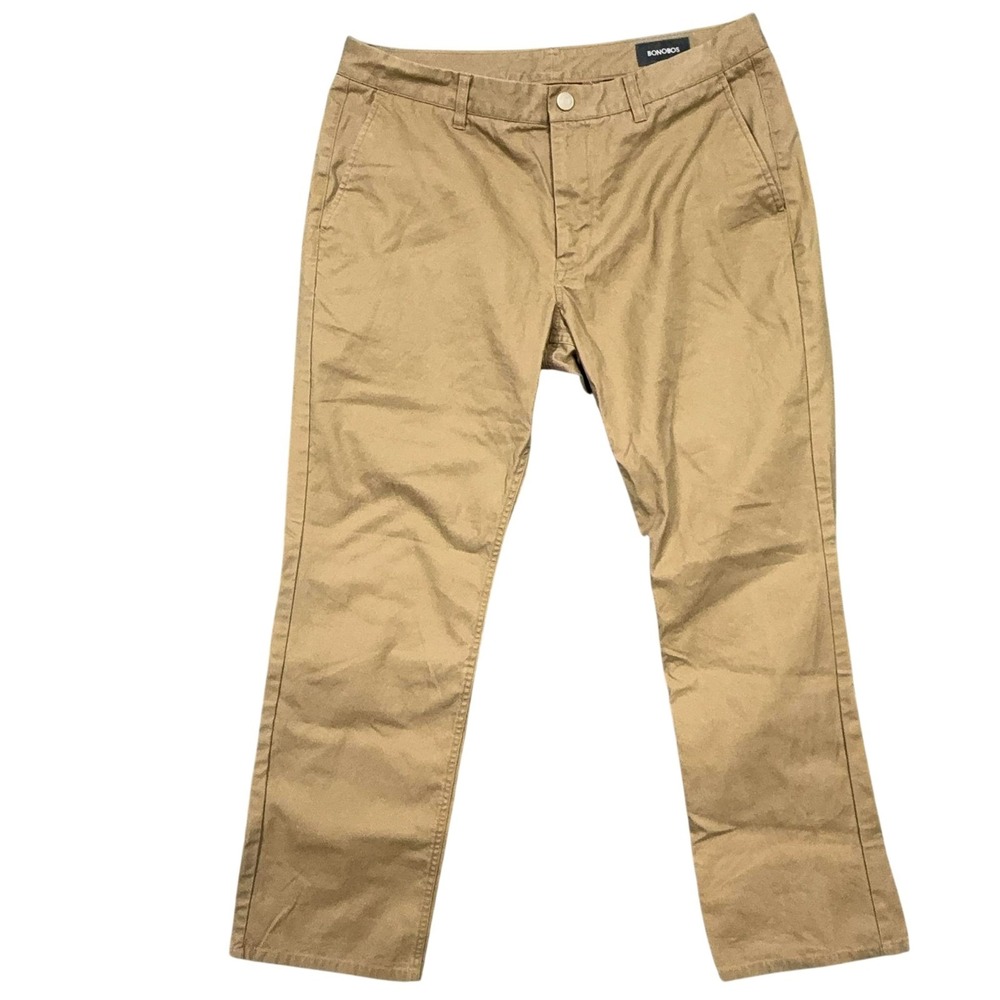 Bonobos Pants Mens 35x30 Beige Straight Leg Regular Fit Chino Khakis Casual